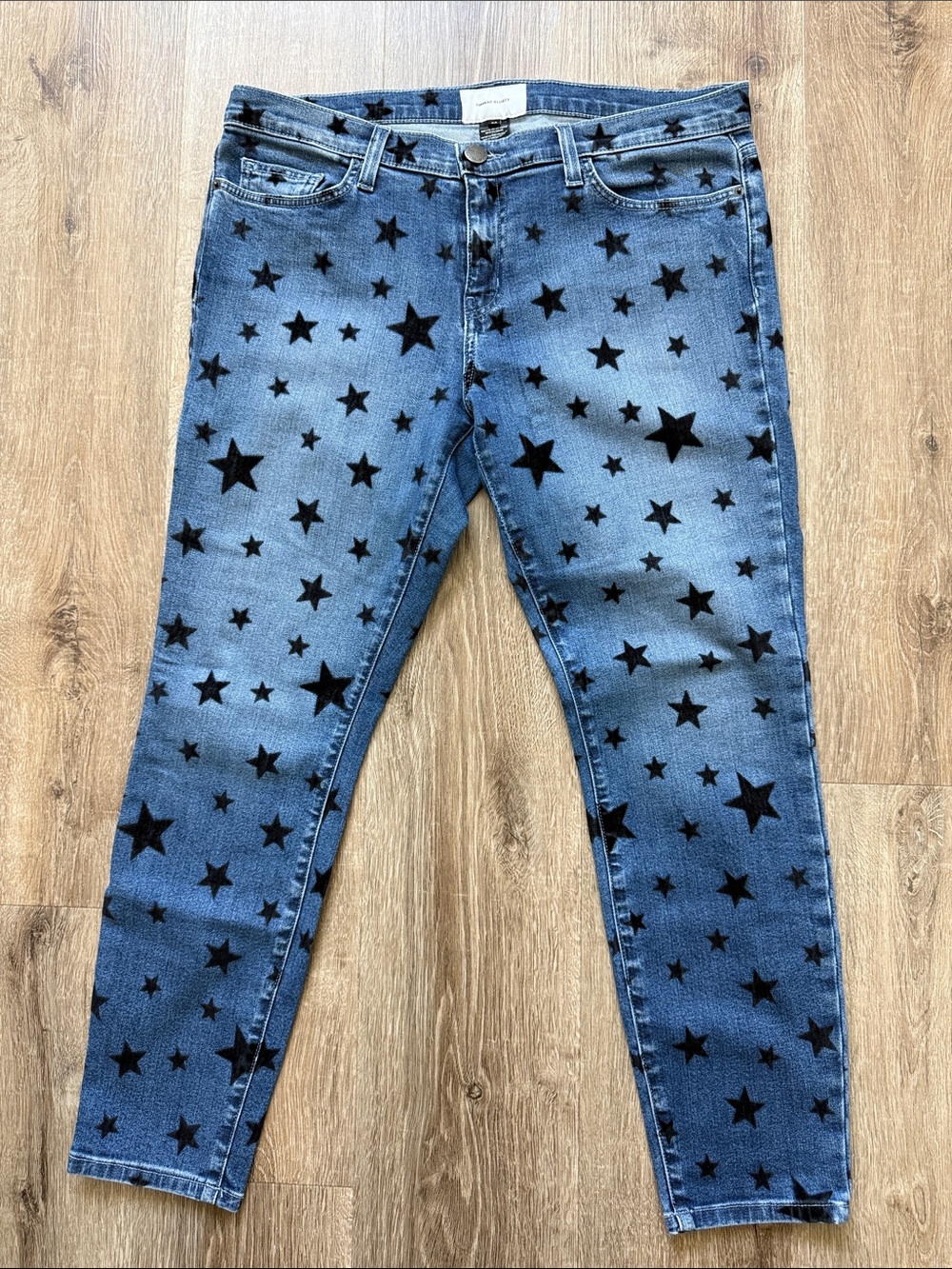 Current Elliott Women’s Blue Star-Print Jeans